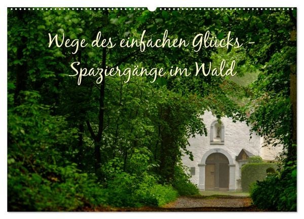 Produktbild: Wege des einfachen Gl&uuml;cks - Spazierg&auml;nge im Wald (Wandkalender 2026 DIN A2 quer), CALVENDO Monatskalender