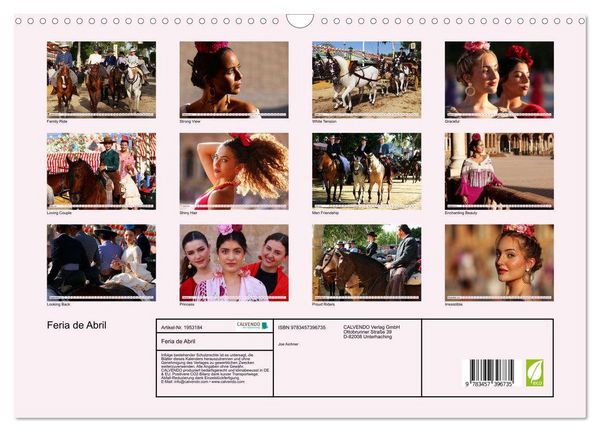 Produktbild: Feria de Abril (Wandkalender 2026 DIN A3 quer), CALVENDO Monatskalender