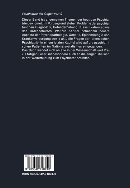 Produktbild: Psychiatrie der Gegenwart