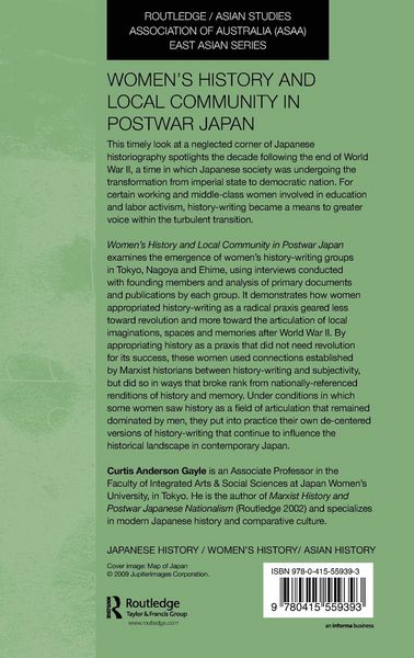 Produktbild: Women's History and Local Community in Postwar Japan