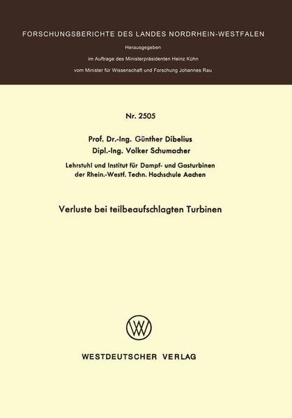 Produktbild: Verluste bei teilbeaufschlagten Turbinen