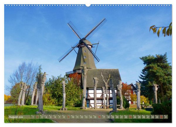 Produktbild: Gifhorn - Kleine Reise durch die Welt der M&uuml;hlen (Wandkalender 2026 DIN A2 quer), CALVENDO Monatskalender