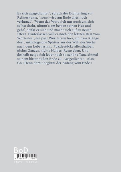 Produktbild: Ausgedichtet