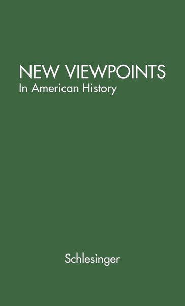 Produktbild: New Viewpoints in American History.