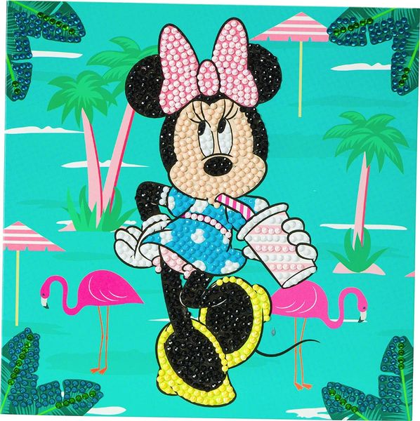 Produktbild: Craft Buddy CCK-DNY807 - Crystal Art, Minnie on Holiday,18x18cm, Multi