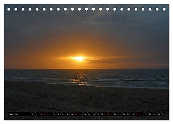 Produktbild: Entlang der Nordseek&uuml;ste (Tischkalender 2026 DIN A5 quer), CALVENDO Monatskalender