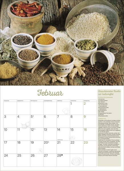 Küchenkalender 2025 Kochen & Backen Thalia