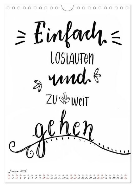 Produktbild: Spruch-Reich-handgeschriebene Spr&uuml;che von frech bis weise (Wandkalender 2026 DIN A4 hoch), CALVENDO Monatskalender