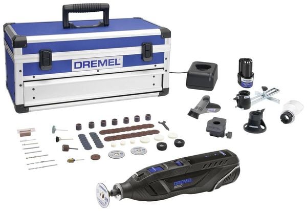 Dremel 8260-5/65 8710364082711 Akku-Multifunktionswerkzeug inkl. 2. Akku, inkl. Ladegerät, inkl. Koffer, mit Zubehör 12V