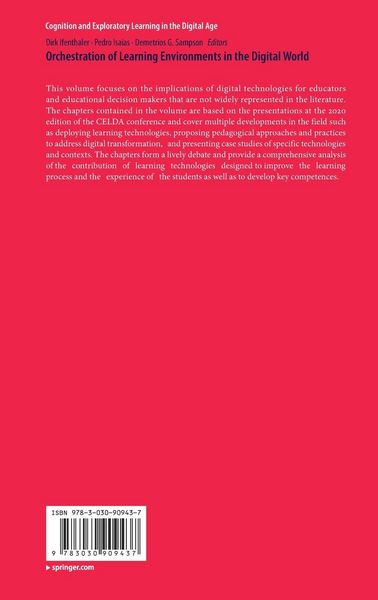Produktbild: Orchestration of Learning Environments in the Digital World