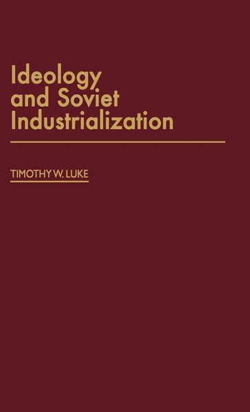 Produktbild: Ideology and Soviet Industrialization