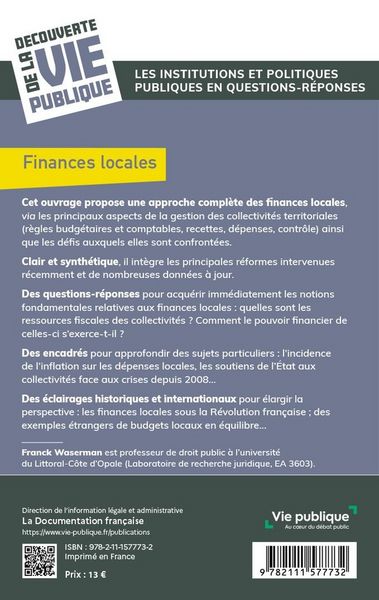 Produktbild: Finances Locales