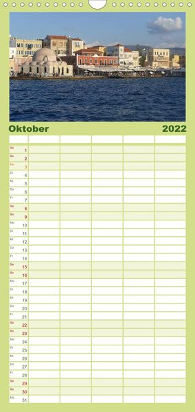 Produktbild: Kreta - Paradies an der Wiege Europas - Familienplaner hoch (Wandkalender 2022 , 21 cm x 45 cm, hoch)