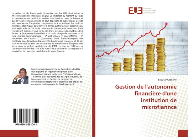 Produktbild: Gestion de l'autonomie financi&egrave;re d'une institution de microfiannce