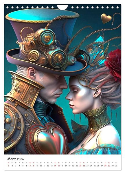 Produktbild: Voll unter Dampf: Steampunker (Wandkalender 2026 DIN A4 hoch), CALVENDO Monatskalender