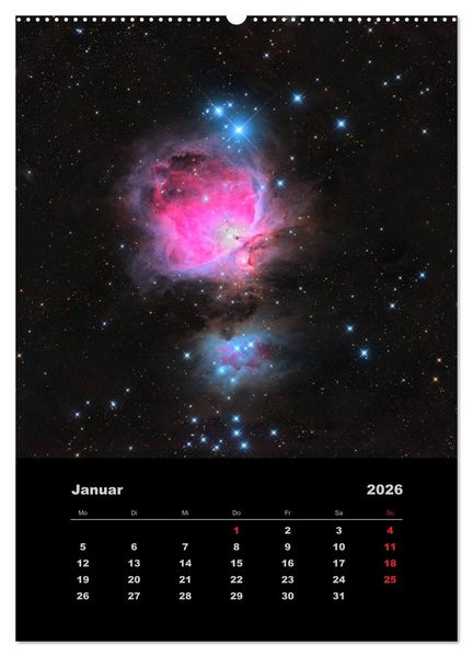 Produktbild: Astronomie 2026 (Wandkalender 2026 DIN A2 hoch), CALVENDO Monatskalender