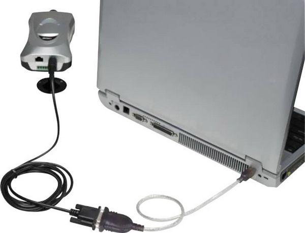 Produktbild: Manhattan USB 1.1 Adapter [1x USB 1.1 Stecker A - 1x D-SUB-Stecker 9pol.] 1.80 m vergoldete Steckkontakte