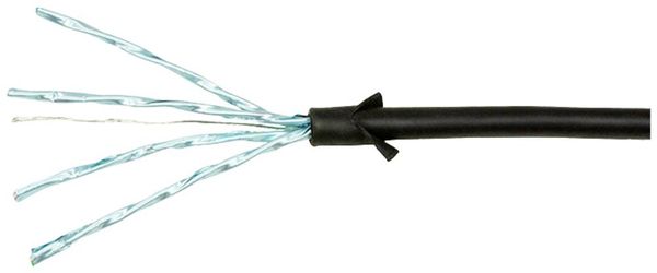 Produktbild: LogiLink CQ9033S RJ45 Patchkabel CAT 6a U/FTP 1.00m Schwarz extrem d&uuml;nn, Flammwidrig, Flexibel, Folienschirm, Halogenfrei, mit