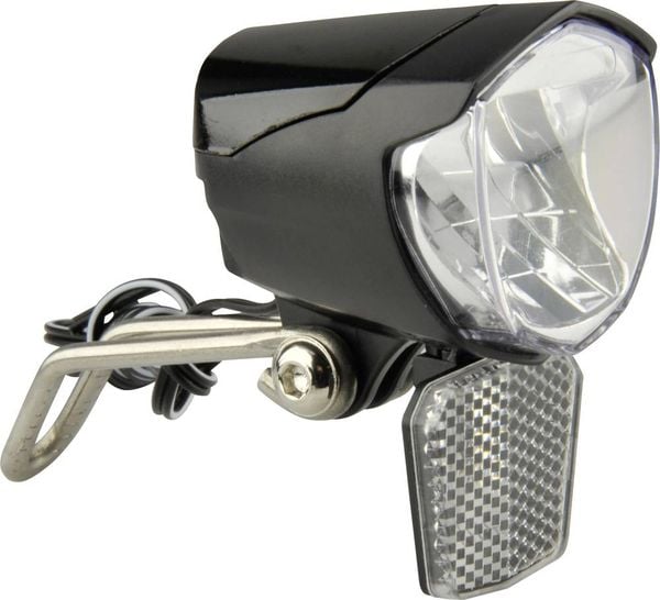 FISCHER FAHRRAD Fahrrad-Scheinwerfer 85355 LED dynamobetrieben Schwarz