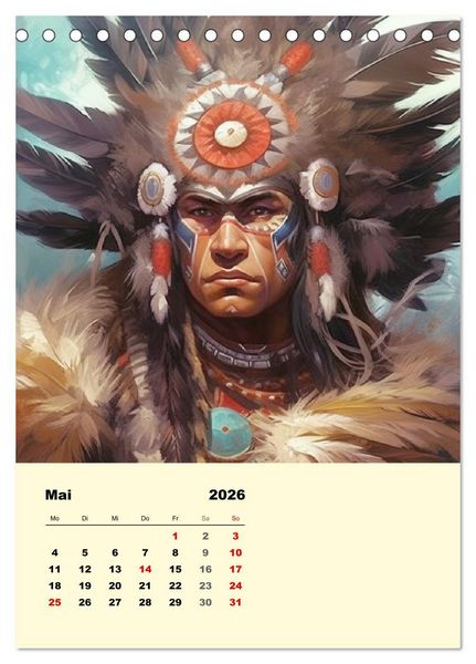 Produktbild: Indian Fantasy (Tischkalender 2026 DIN A5 hoch), CALVENDO Monatskalender