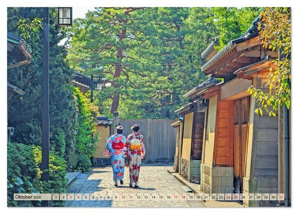 Produktbild: Japan entdecken Tokio, Osaka & mehr (Wandkalender 2026 DIN A4 quer), CALVENDO Monatskalender