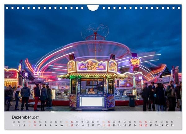 Produktbild: Lichterzauber auf dem Hamburger Dom (Wandkalender 2027 DIN A4 quer), CALVENDO Monatskalender