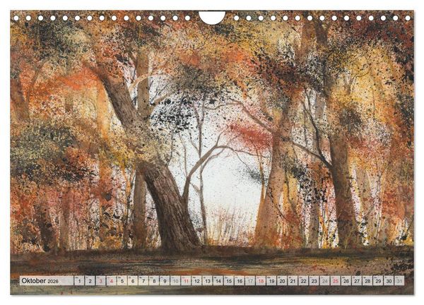 Produktbild: Jahreszeiten Aquarelle (Wandkalender 2026 DIN A4 quer), CALVENDO Monatskalender