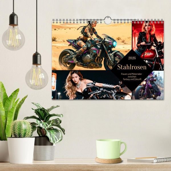 Produktbild: Stahlrosen (Wandkalender 2026 DIN A4 quer), CALVENDO Monatskalender