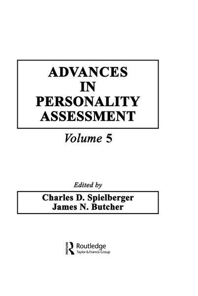 Produktbild: Advances in Personality Assessment