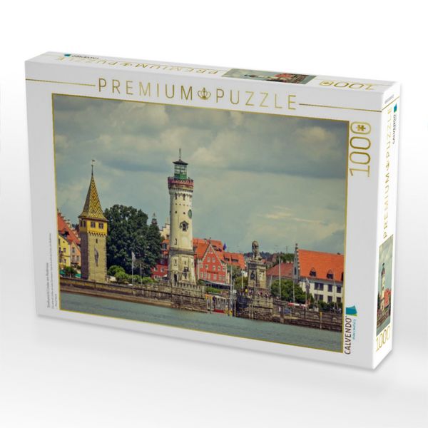 Produktbild: CALVENDO Puzzle Stadtansicht Lindau am Bodensee | 1000 Teile Lege-Gr&ouml;&szlig;e 64x48cm Foto-Puzzle f&uuml;r gl&uuml;ckliche Stunden