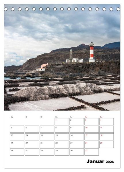 Produktbild: Wanderparadies La Palma (Tischkalender 2026 DIN A5 hoch), CALVENDO Monatskalender
