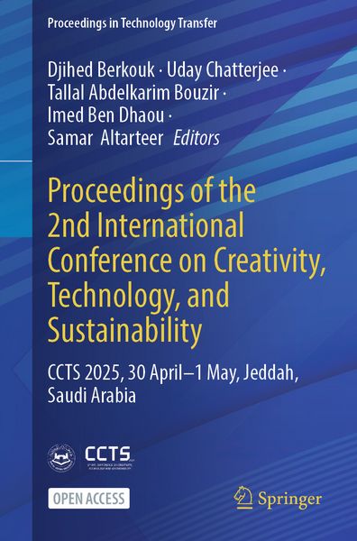 Produktbild: Proceedings of the 2nd International Conference on Creativity, Technology, and Sustainability