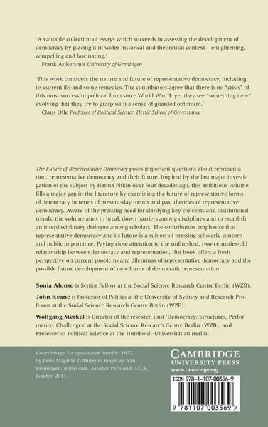 Produktbild: The Future of Representative Democracy