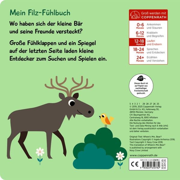 Produktbild: Mein Filz-F&uuml;hlbuch: Kuckuck, kleiner B&auml;r!