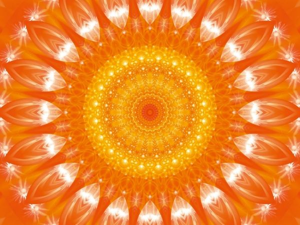 Produktbild: CALVENDO Puzzle Ein Motiv aus dem Kalender Energie - Mandalas in orange 1000 Teile Puzzle quer | 1000 Teile Lege-Gr&ouml;&szlig;e 64 &times; 48 cm Foto-Puzzle f&uuml;r gl&uuml;ckliche Stunden