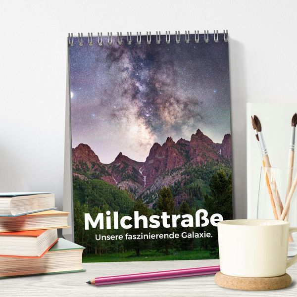 Produktbild: Milchstra&szlig;e - Unsere faszinierende Galaxie. (Tischkalender 2026 DIN A5 hoch), CALVENDO Monatskalender