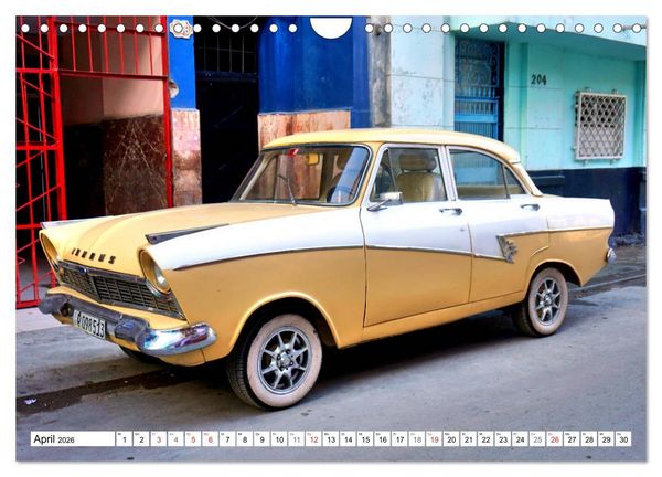 Produktbild: Ford Taunus P2 - 17M - Ein Klassiker aus K&ouml;ln in Kuba (Wandkalender 2026 DIN A4 quer), CALVENDO Monatskalender