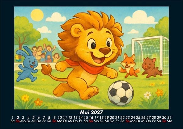 Produktbild: Buschi und das Fu&szlig;balljahr 2027 Fotokalender DIN A5