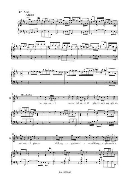 Produktbild: La Bellezza ravveduta nel trionfo del Tempo e del Disinganno HWV 46a -Oratorium in zwei Teilen-