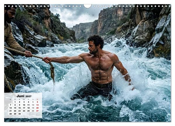 Produktbild: Echte Kerle &ndash; Wilder Westen (Wandkalender 2027 DIN A3 quer), CALVENDO Monatskalender