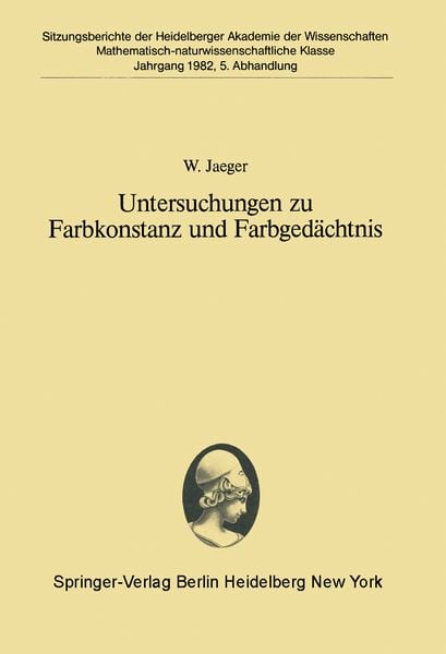 Produktbild: Untersuchungen zu Farbkonstanz und Farbged&auml;chtnis