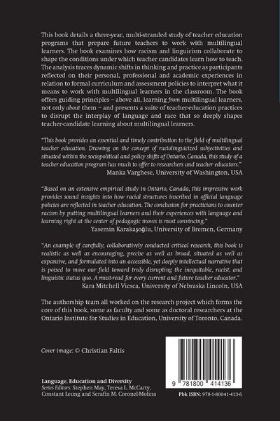 Produktbild: Centering Multilingual Learners and Countering Raciolinguistic Ideologies in Teacher Education