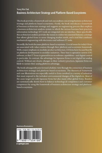 Produktbild: Business Architecture Strategy and Platform-Based Ecosystems