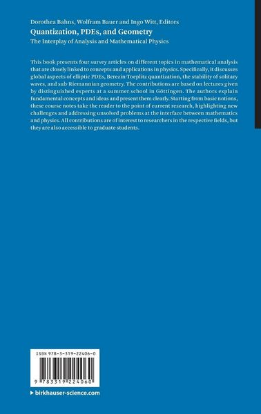 Produktbild: Quantization, PDEs, and Geometry