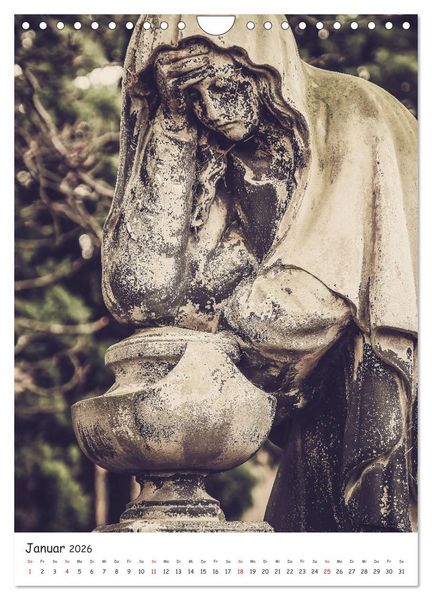 Produktbild: Dean Cemetery - Historischer Friedhof Edinburgh (Wandkalender 2026 DIN A4 hoch), CALVENDO Monatskalender