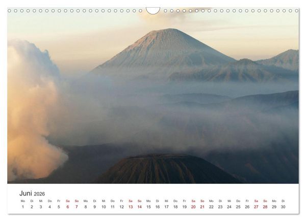Produktbild: Vulkane - Die atemberaubendsten Motive der Feuerspucker. (Wandkalender 2026 DIN A3 quer), CALVENDO Monatskalender