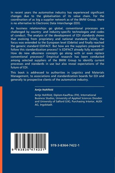 Produktbild: The Internationalisation of EDI in the Automotive Industry