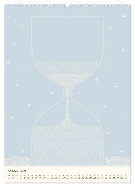 Produktbild: Zahlen rieseln durch das Jahr ... (Wandkalender 2026 DIN A2 hoch), CALVENDO Monatskalender