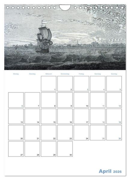 Produktbild: Segelschiffe - mit Planerfunktion (Wandkalender 2026 DIN A4 hoch), CALVENDO Monatskalender