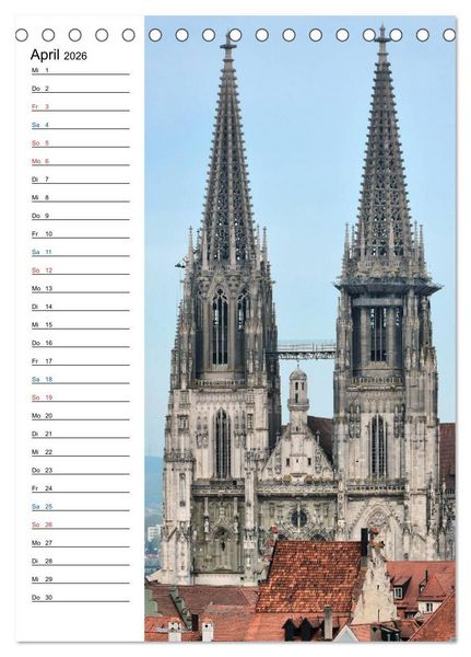 Produktbild: Regensburg - Ansichtssache (Tischkalender 2026 DIN A5 hoch), CALVENDO Monatskalender